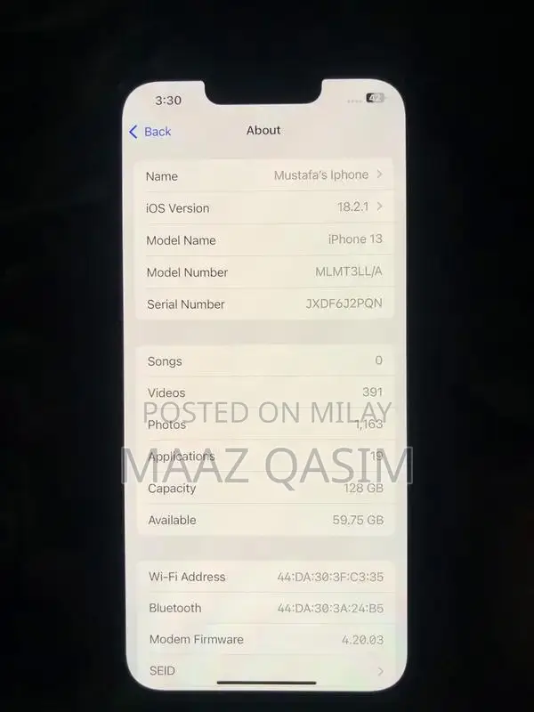 Apple iPhone 13 128GB Blue Smartphone