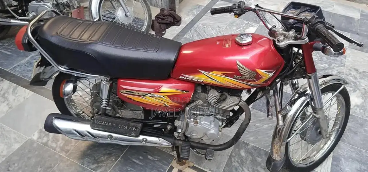 CG125 Motorcycle with New Tires and Tubes