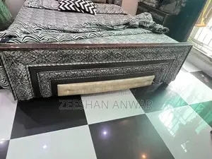 Photo - King-Size Wooden Bedroom Set with Dressing Table and Mirror