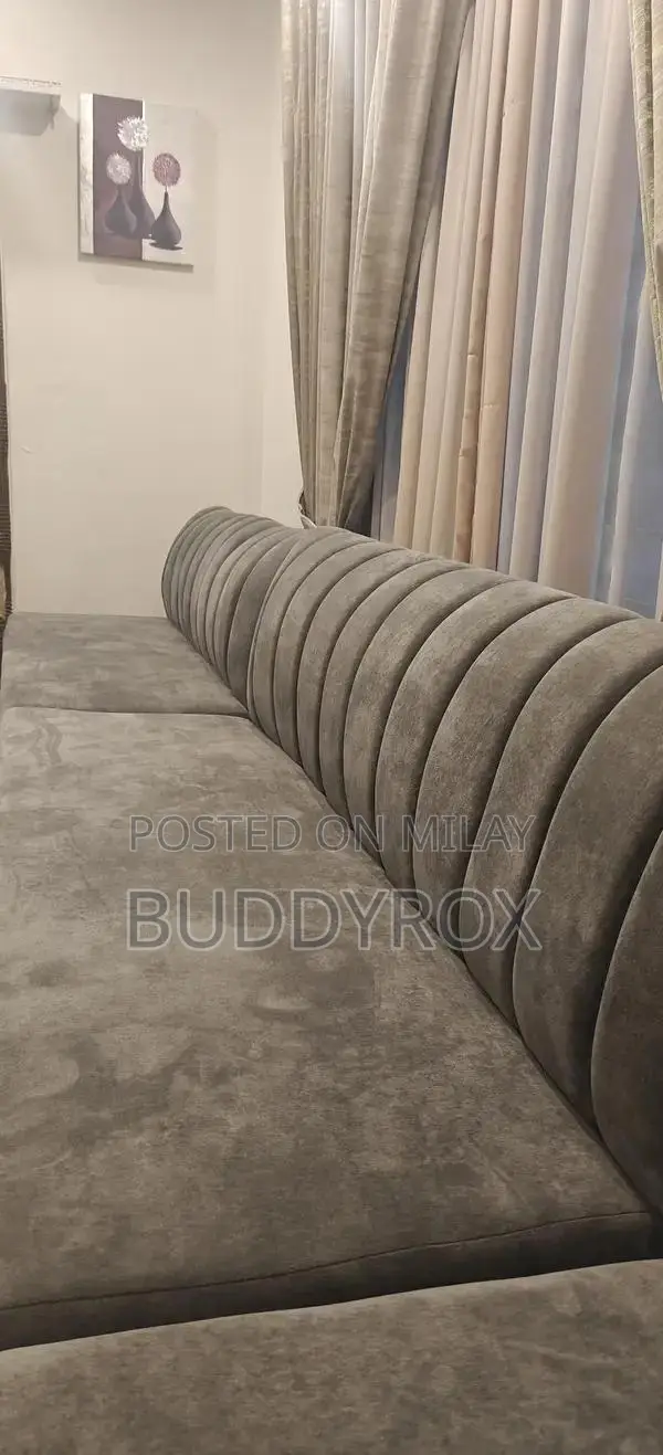 L Shaped 12 Seater Sofa Set - Spacious Towel Fabric Comfort