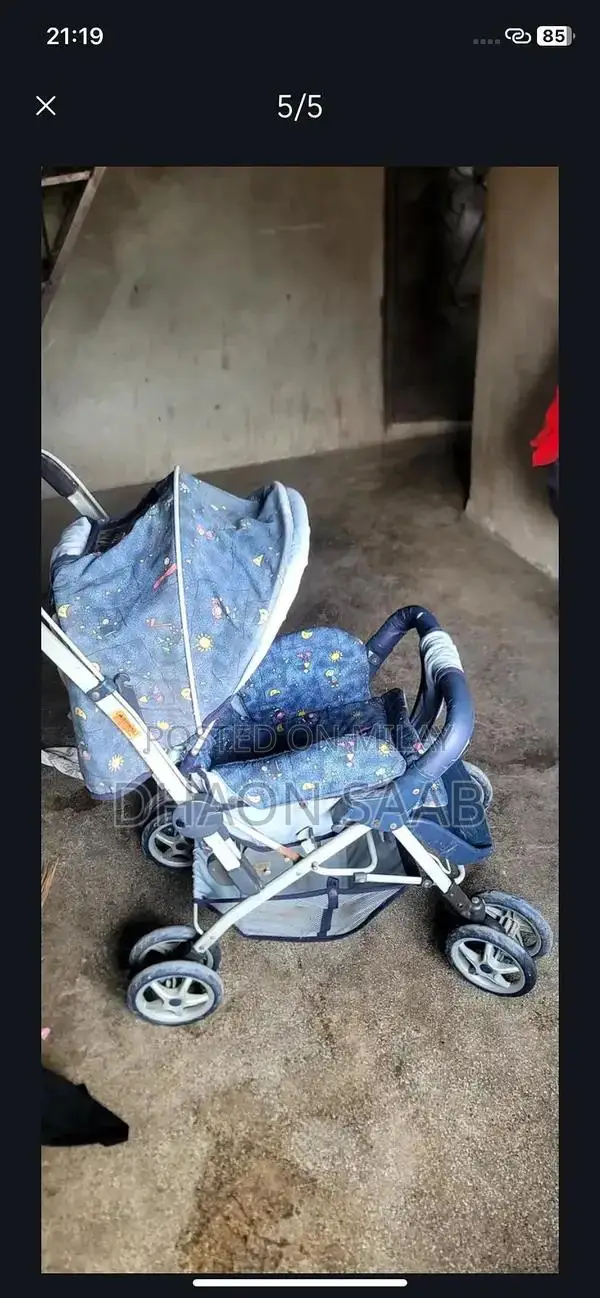 Imported Double Wheel Baby Stroller Pram