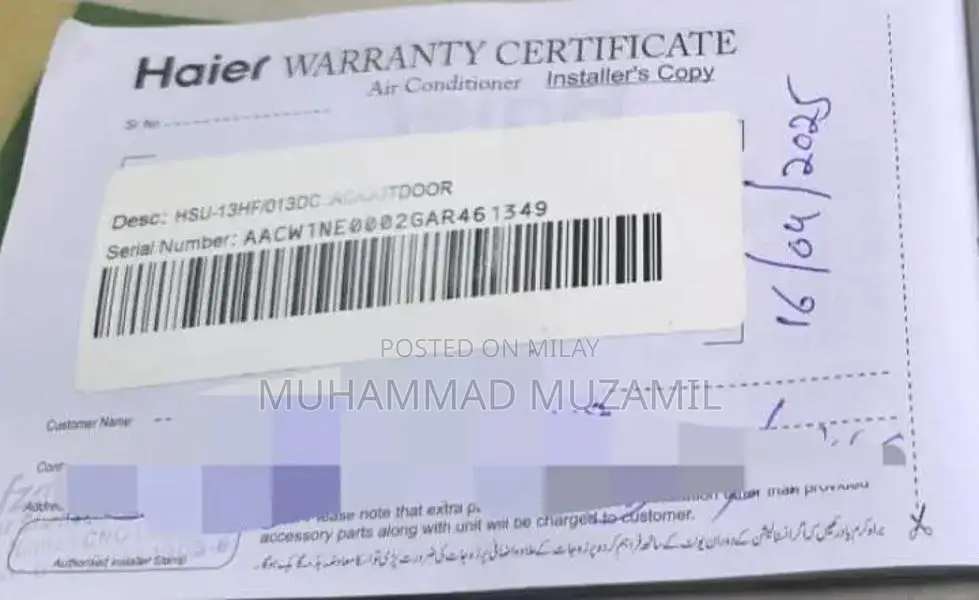 DC Inverter Air Conditioner - 5 Months Old with Warranty