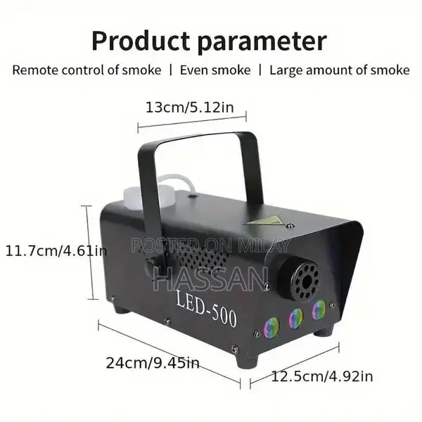 500W LED Smoke Machine with Remote Control