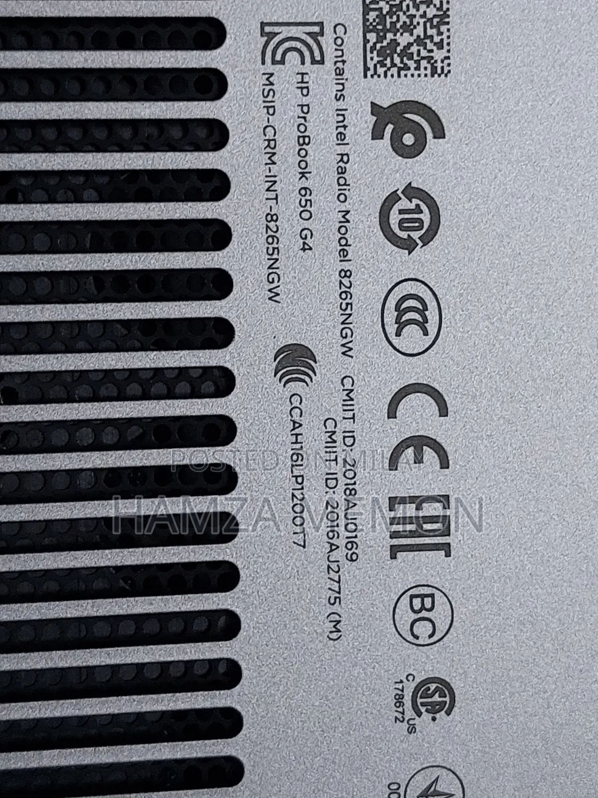 New Laptop HP ProBook 650 G4 8GB Intel Core I5 SSD 128GB