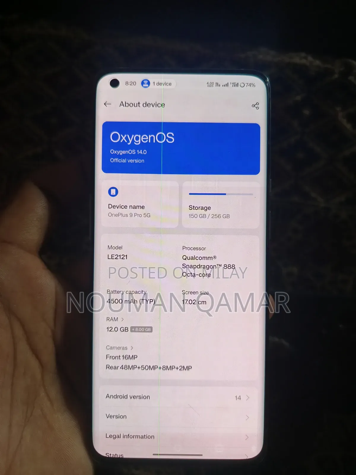 OnePlus 9 Pro 256 GB Silver