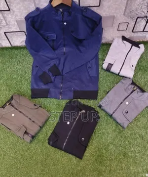 Men's Fleece Plain Bomber Jacket