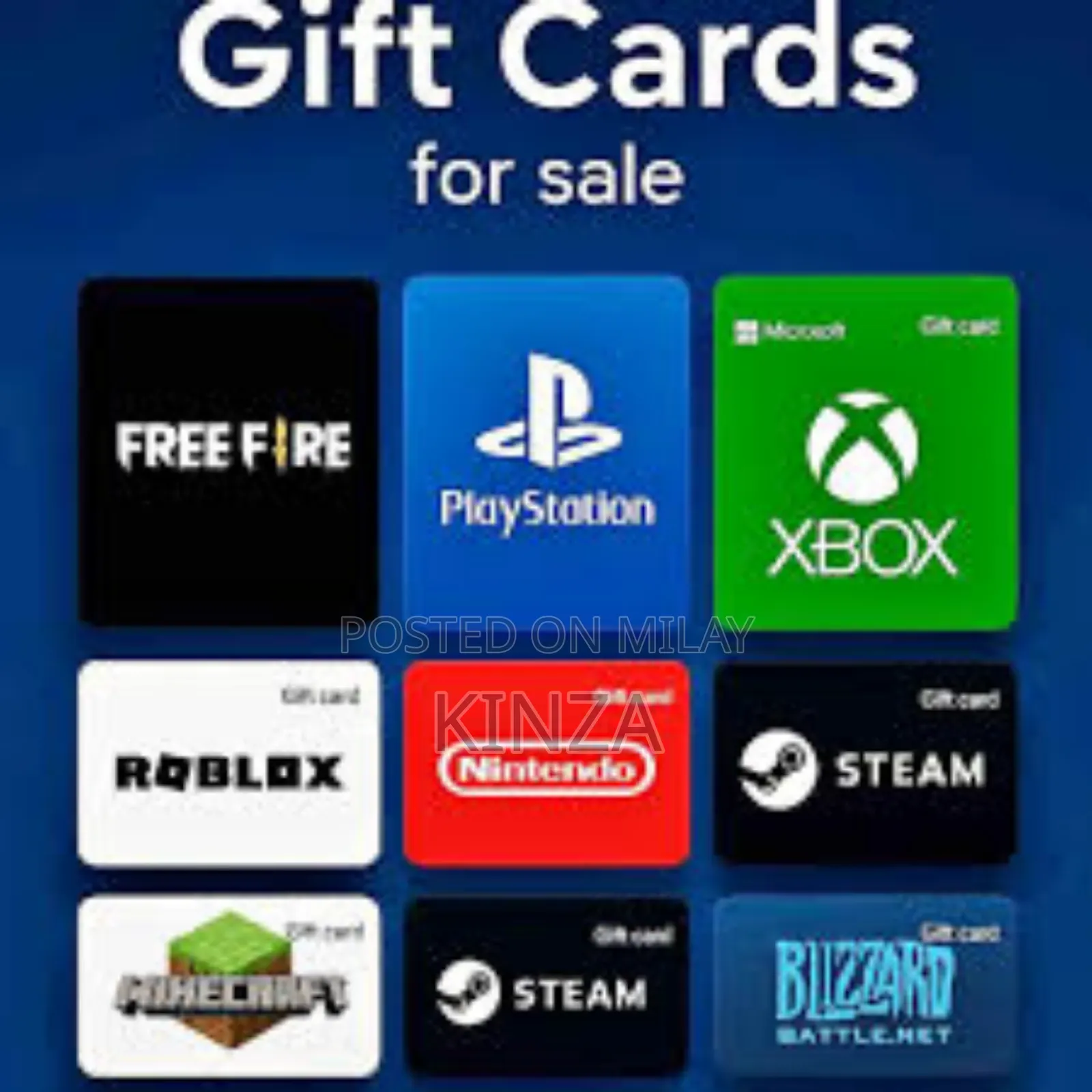 PSN Xbox Steam iTunes Google Play All Giftcards and Subscriptions