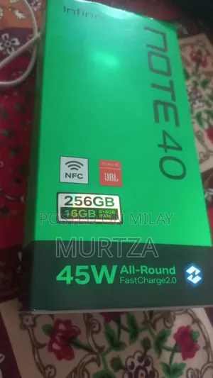 Infinix Note 40 256 GB Black