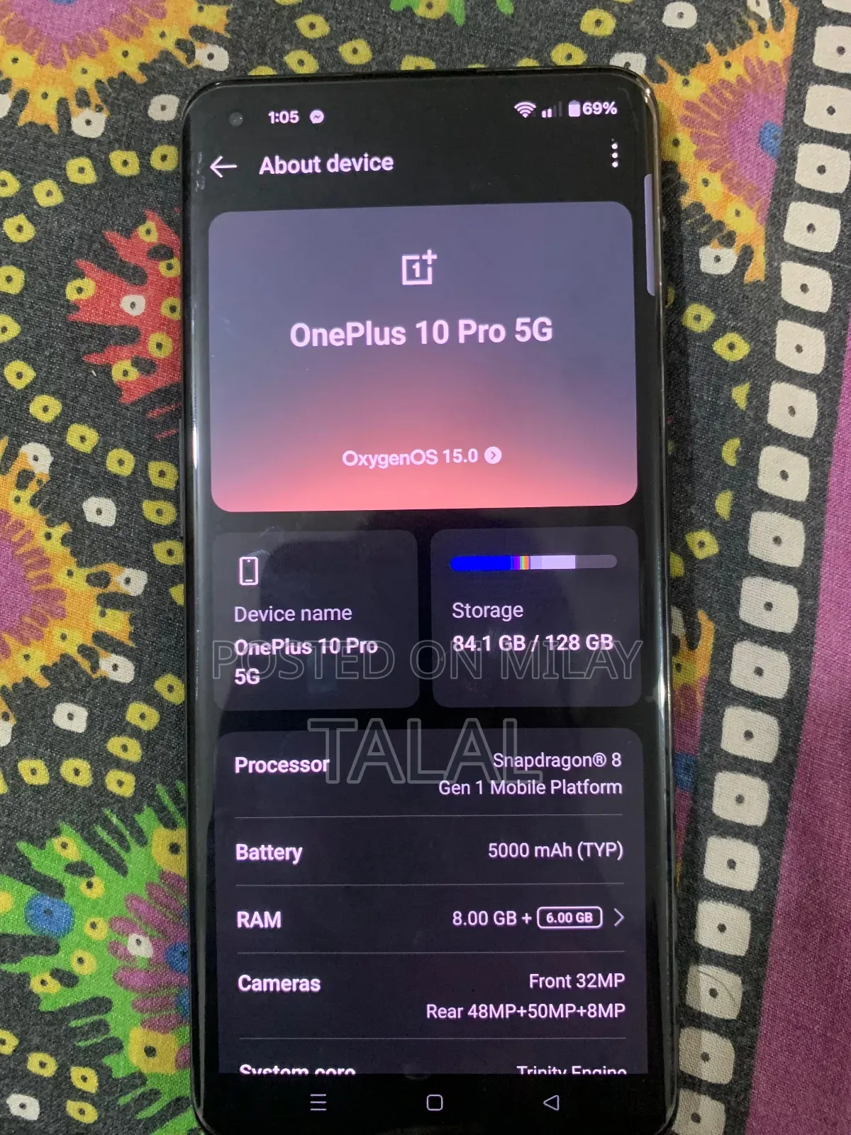 New OnePlus 10 Pro 128 GB Black