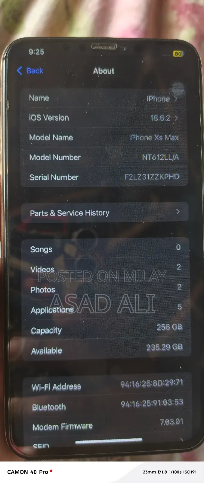 Apple iPhone XS Max 256 GB Rose Gold