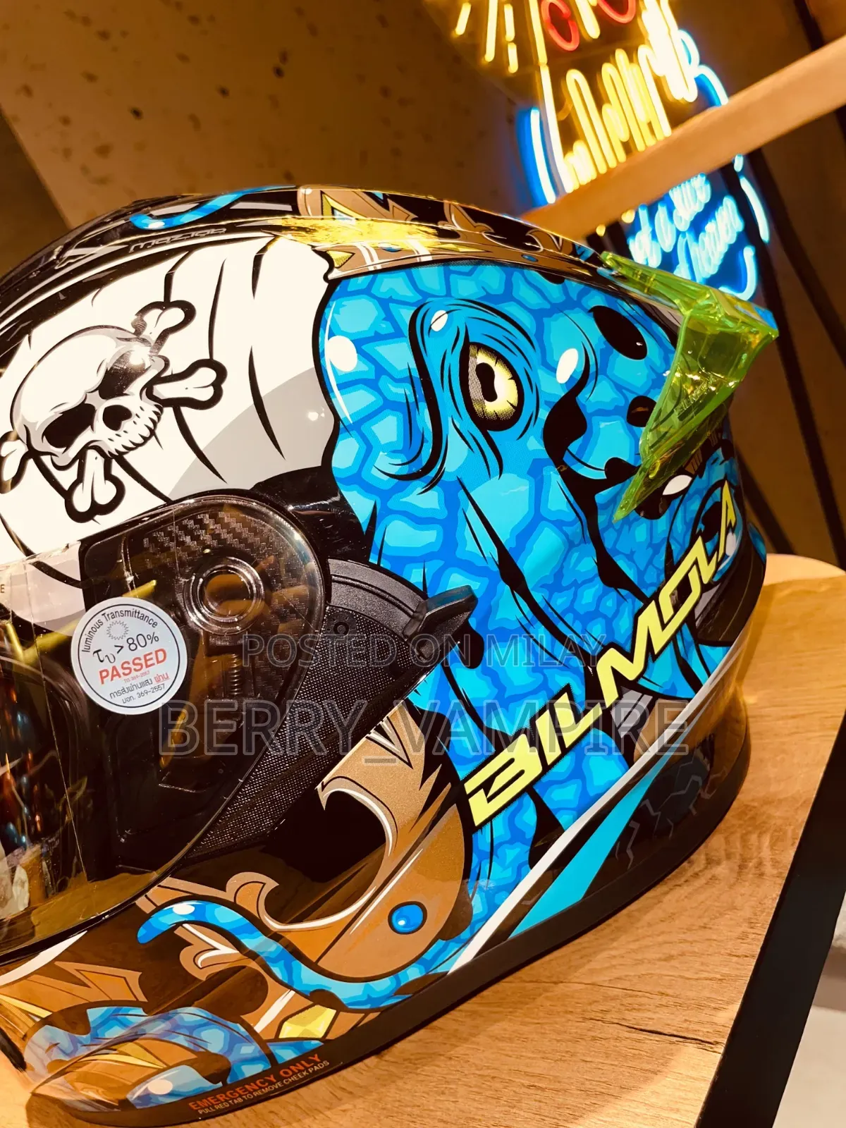 Bilmola Helmet Octo Blue