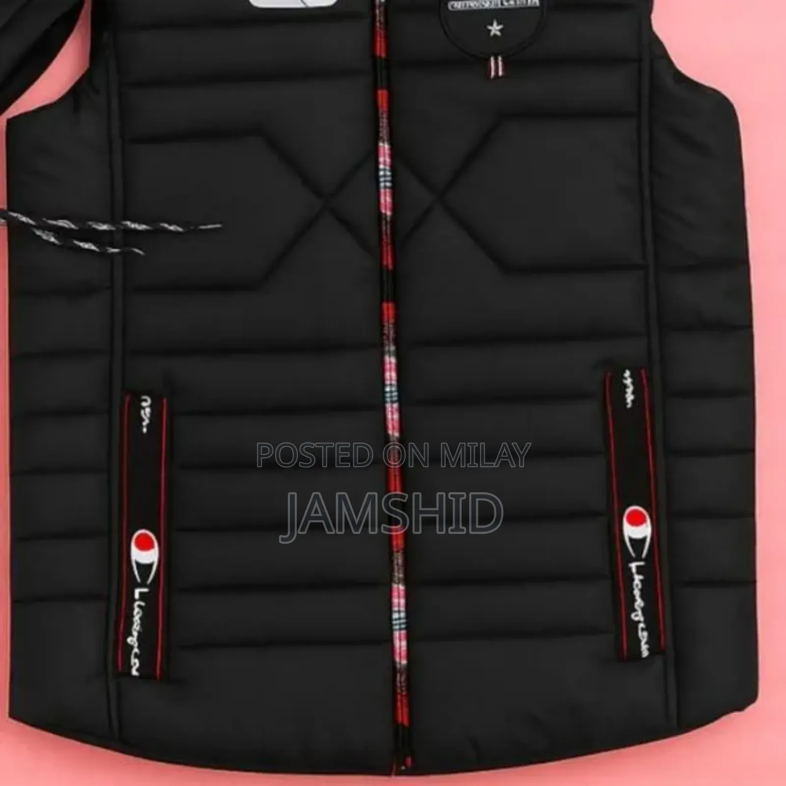 Man's Parachute Printed Sleeveless Jacket