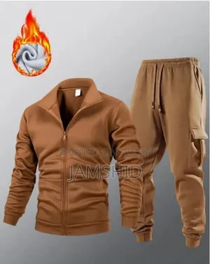 Photo - Man's Fleecee Plain Zipper Track Suit