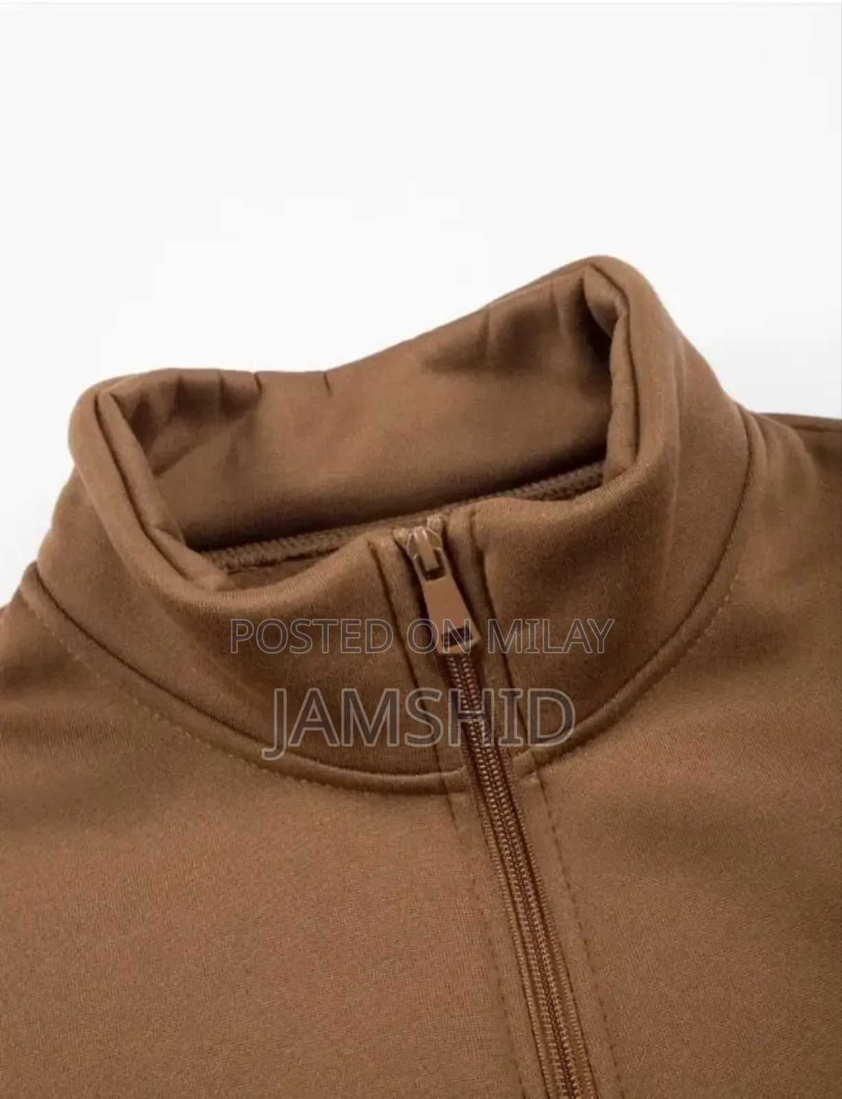 Man's Fleecee Plain Zipper Track Suit