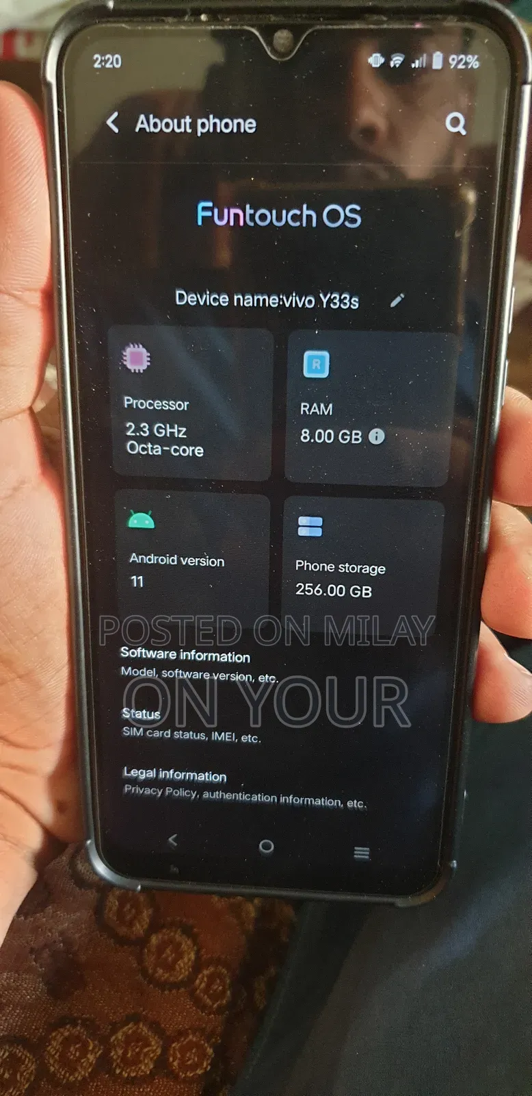 Vivo Y33s 128 GB Black