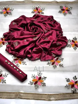 Photo - Shamooz Silk Fancy Unstitched Dress