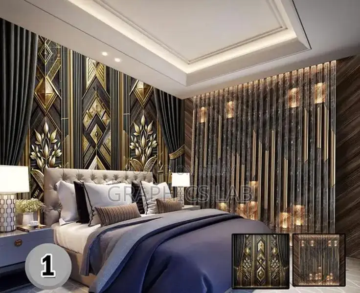 3D Flex Decorative Waterproof Wallpaper Sheets