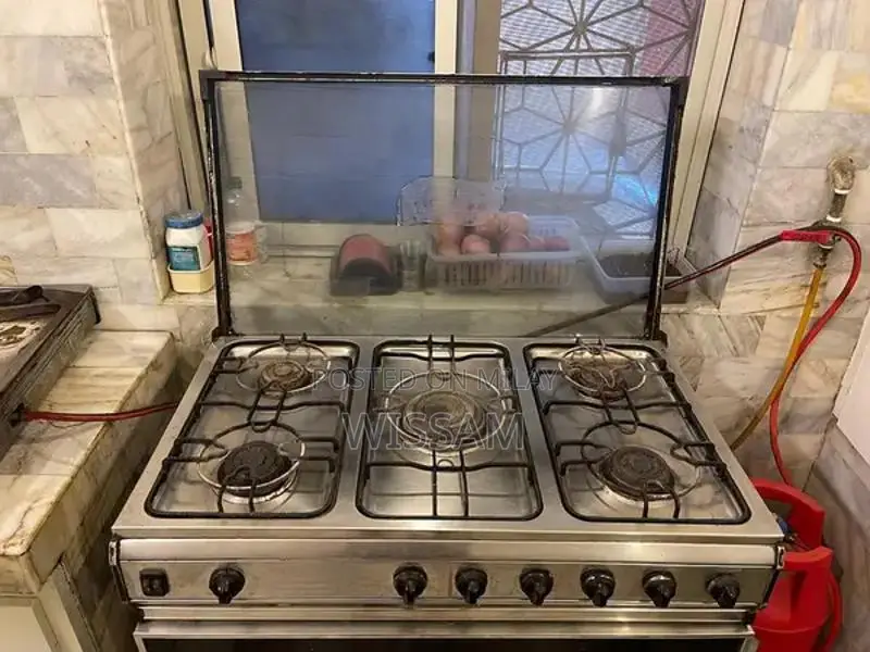 6-Burner Stainless Steel Gas Range with Large Oven