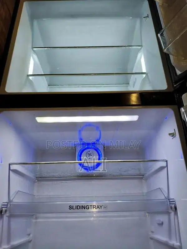 Haier Digital Inverter Refrigerator with Red Glass Door