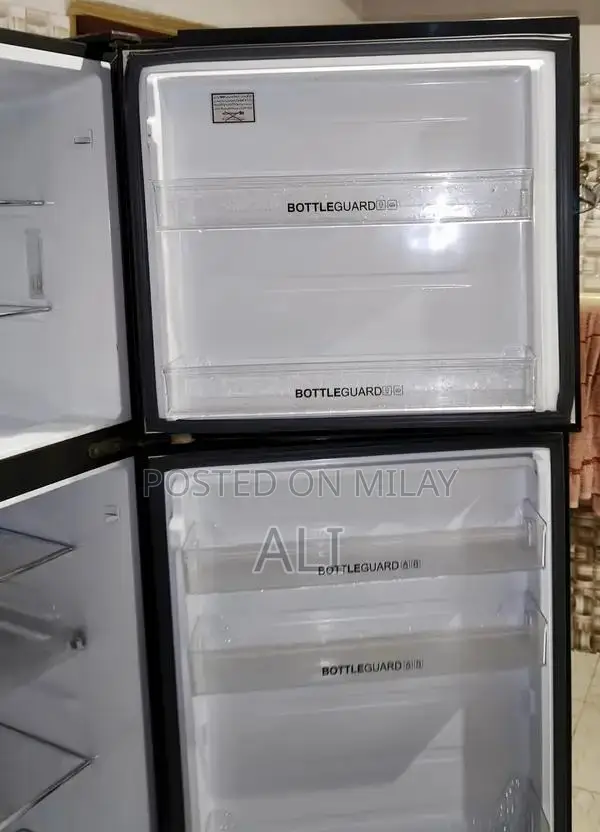 Haier Digital Inverter Refrigerator with Red Glass Door