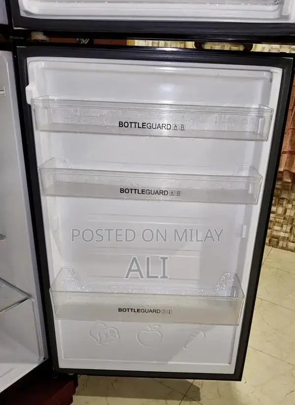 Haier Digital Inverter Refrigerator with Red Glass Door