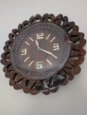 Photo - Handcrafted Vintage Wooden Decorative Wall Clock