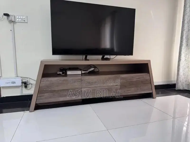 Spacious Custom TV Console with 6 Large Drawers