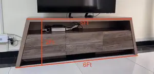 Spacious Custom TV Console with 6 Large Drawers