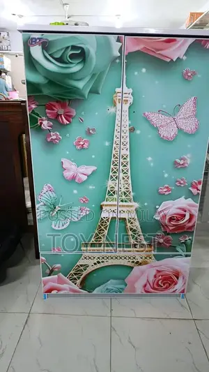 Kids Wooden Wardrobe with Multiple Compartments