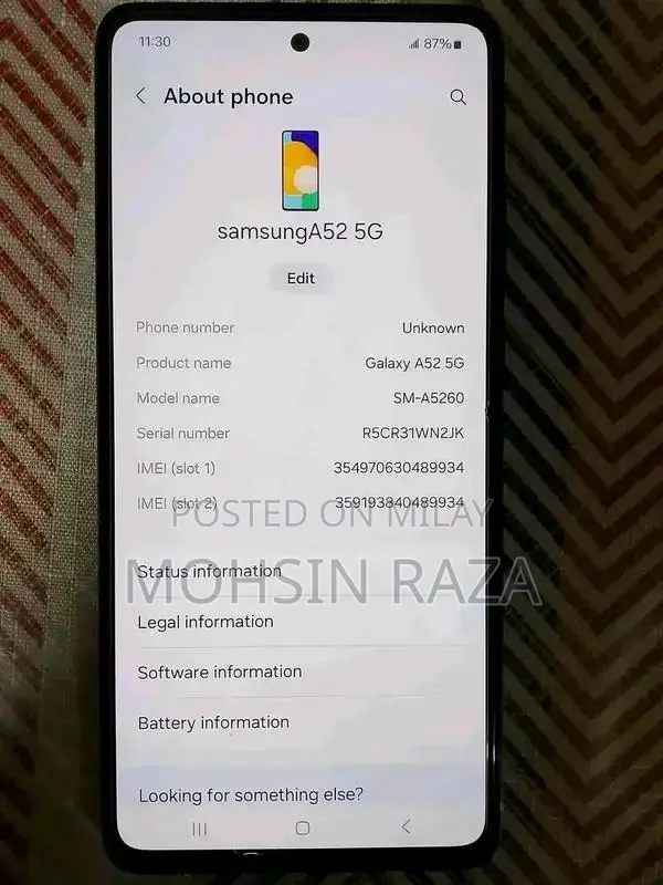 Galaxy A52s 5G Smartphone with Super AMOLED Display