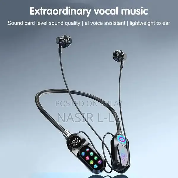 Wireless Neck Headphones with Active Noise Cancellation