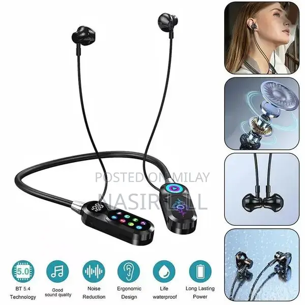 Wireless Neck Headphones with Active Noise Cancellation