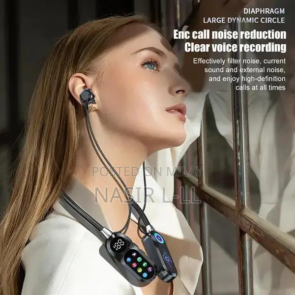 Wireless Neck Headphones with Active Noise Cancellation