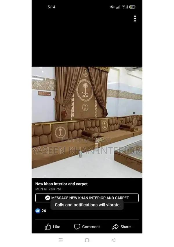 Custom Arabic Style Majlis Sofa - Traditional Seating Solution