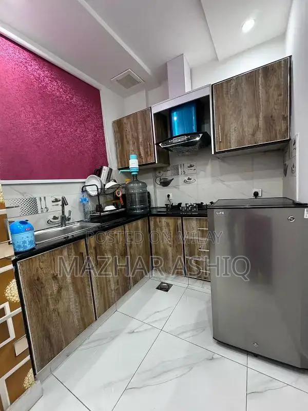 Daily Basis Short Stay Apartment with Bedroom and Amenities