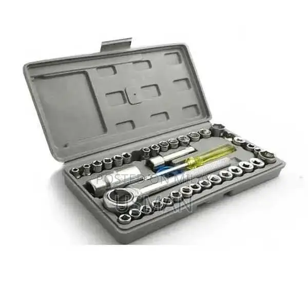 40-Piece Stainless Steel Home & DIY Tool Kit Set
