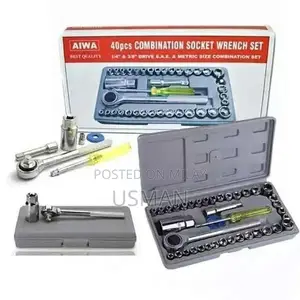 40-Piece Stainless Steel Home & DIY Tool Kit Set