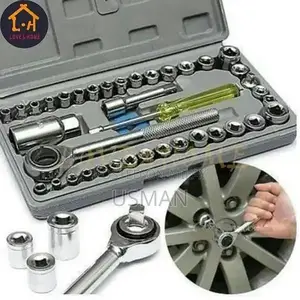 40-Piece Stainless Steel Home & DIY Tool Kit Set