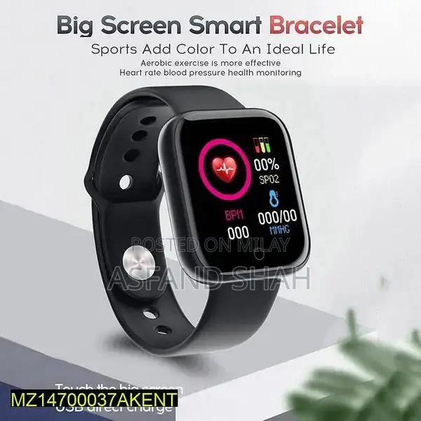 D20 Smart Watch with Metal Body and Touch Button