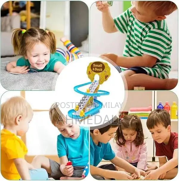 Musical Duck Kids Climbing Toy with Slides and Ladder