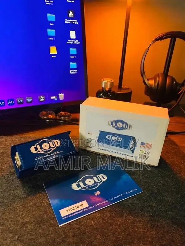 Shure SM7B Professional Broadcast Microphone with Cloudlifter CL-1