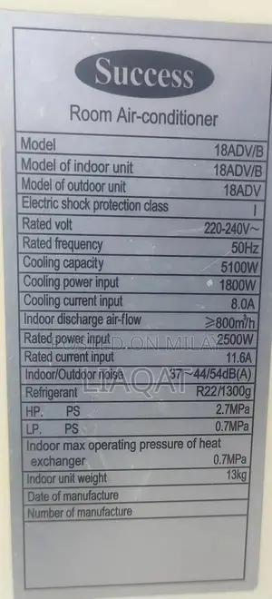Photo - 1.5 Ton Success Air Conditioner - Powerful Cooling Solution