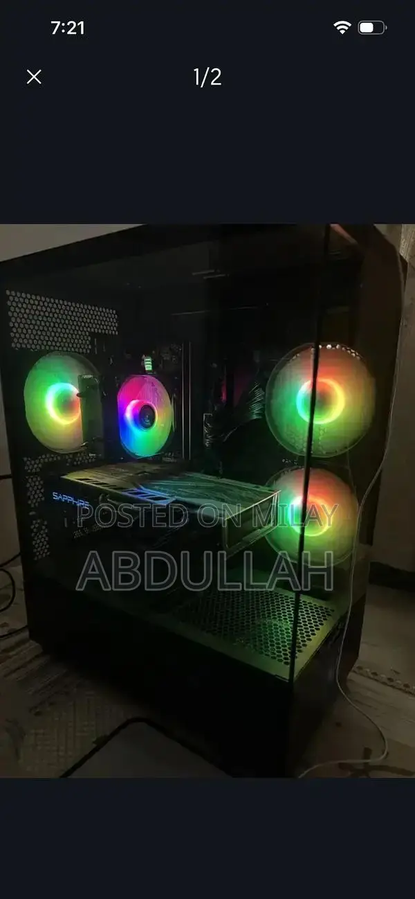 Gaming pc with 24inch1080p hp monitor