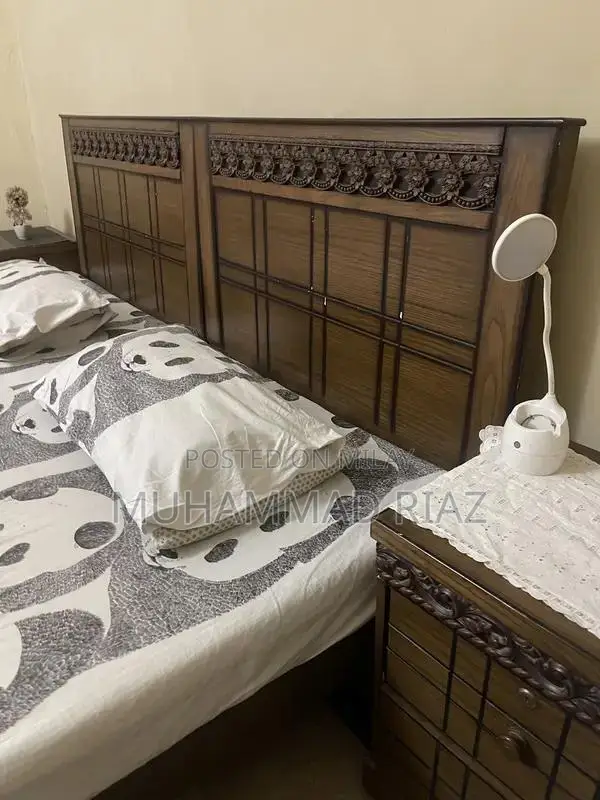 Set of single bed with original molty foam mattress