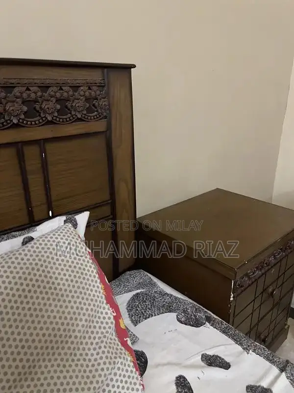 Set of single bed with original molty foam mattress