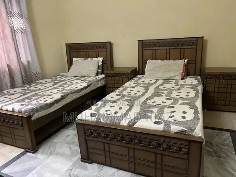 Set of single bed with original molty foam mattress