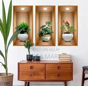 Islamic Calligraphy Wall Stickers - 3 Piece Multicolor Decorative Set