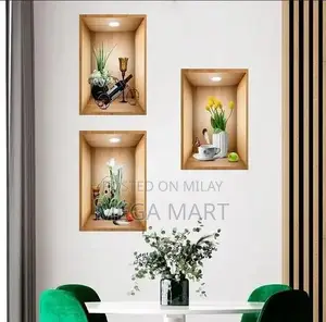 Islamic Calligraphy Wall Stickers - 3 Piece Multicolor Decorative Set