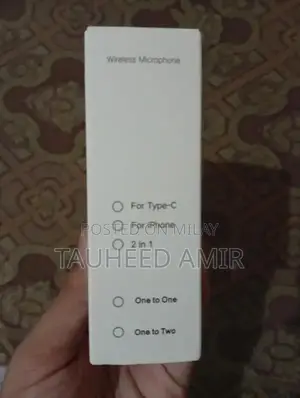 3-in-1 Professional Wireless Lavalier Microphone Suitable For Mobile