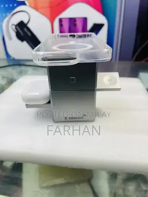 ZeeHoo 3 in 1 Magsafe Station, 360 Rotate, Qi 2 Fast Charging